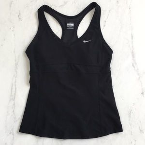 Racerback tank with built in lines bra